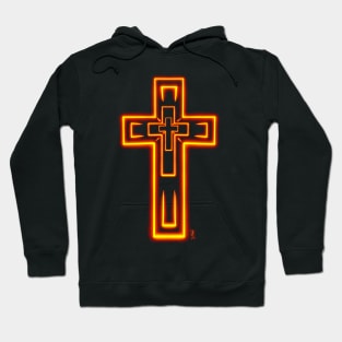 Neon cross Hoodie